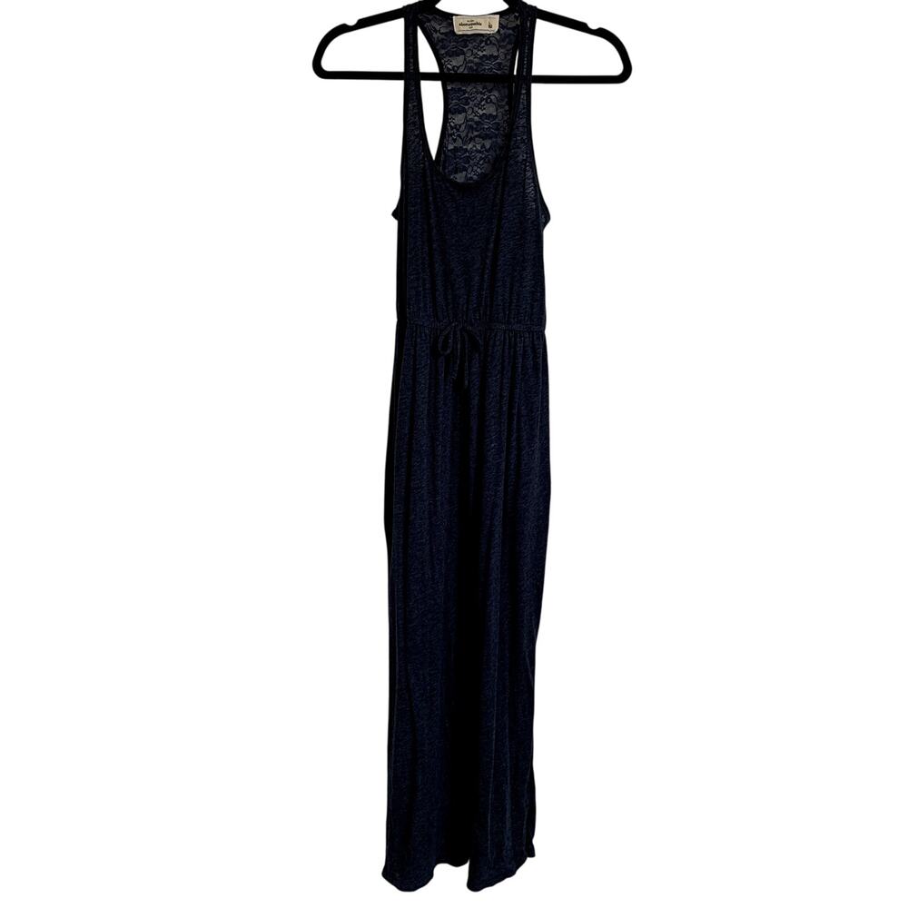Vintage Abercrombie Lace Tank Maxi Dress in Blue